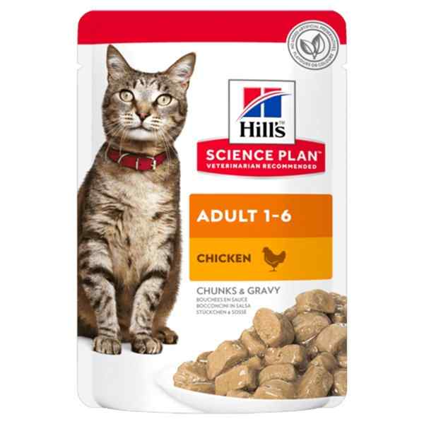 Hills Adult Tavuklu Pouch Yetişkin Kedi Konservesi 85 Gr Kedi Maması